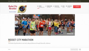 rocket city marathon website design