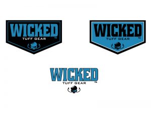 wicked tuff gear logo design