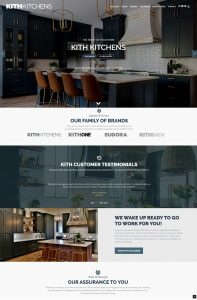 kith kitchens web design 2020