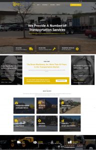 rowe machinery web design 2020