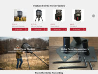 Strike Force Outdoors website design