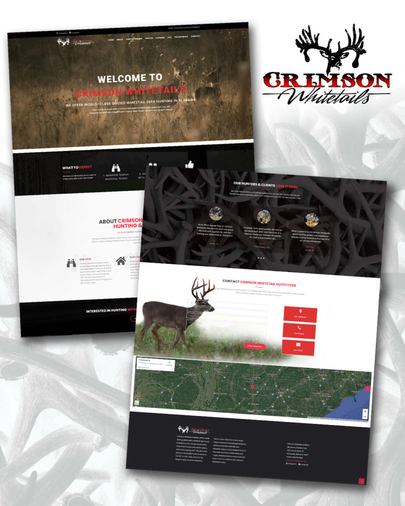 Crimson Whitetails & Outfitters – Website Design and Development