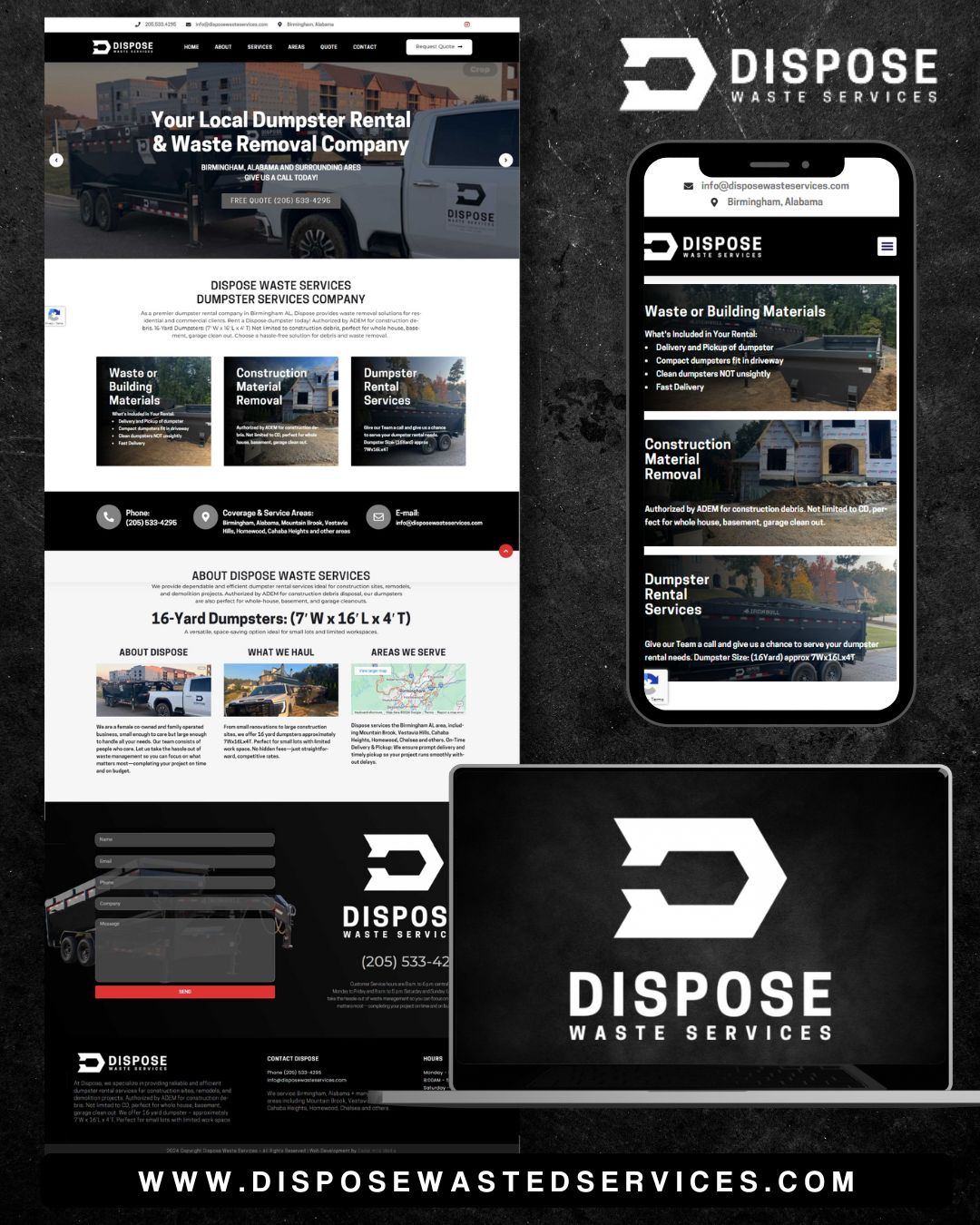 Dispose Waste Services – Website Design and Development