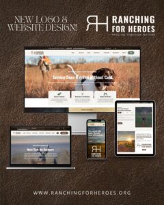 Ranching For Heroes Logo and Web Design