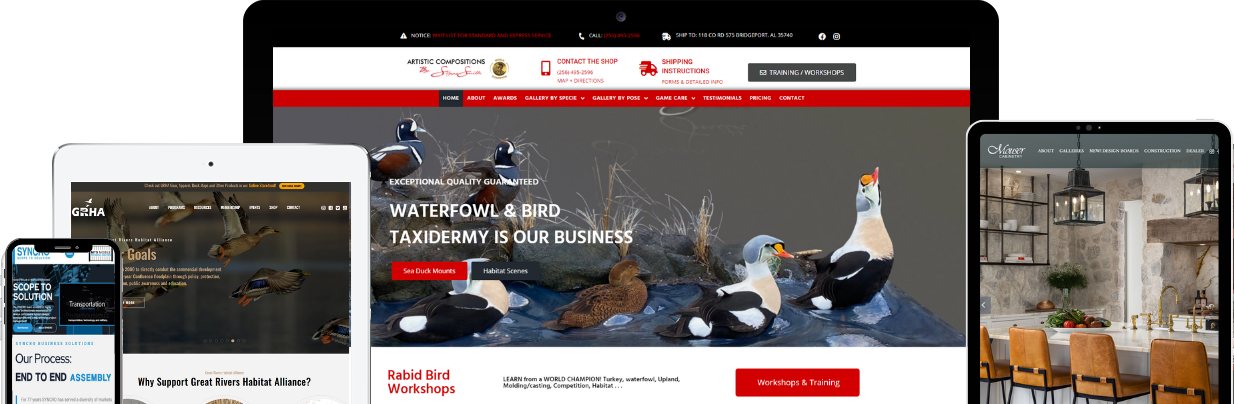 Cedar Hills Home Mockups websites designs