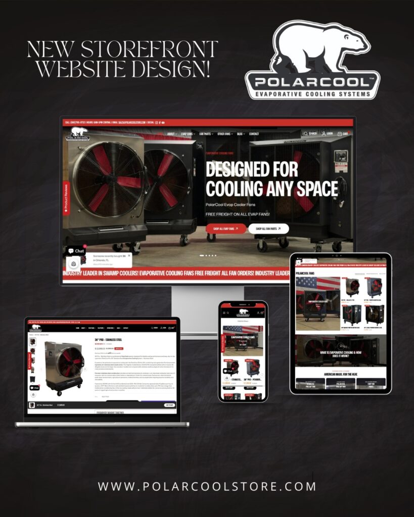 PolarCool web design